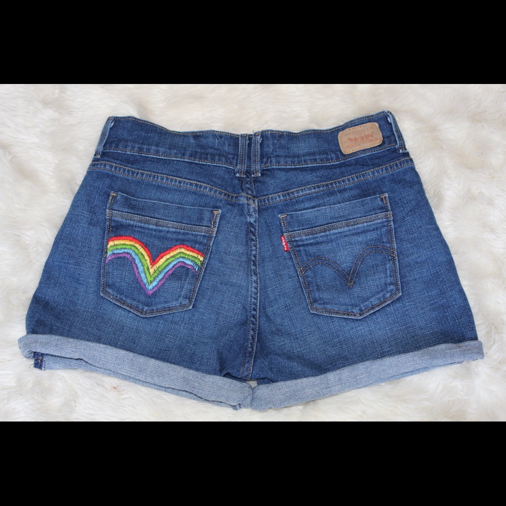 Hand embroidered vintage Levi’s